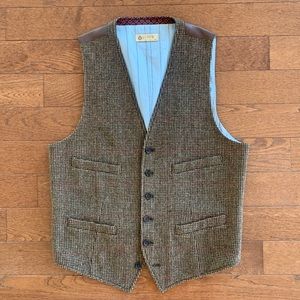JCrew Tweed Plaid Vest